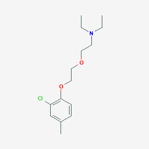 molecular formula C15H24ClNO2 B4958921 2-[2-(2-chloro-4-methylphenoxy)ethoxy]-N,N-diethylethanamine 