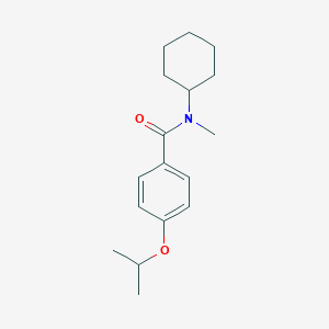 molecular formula C17H25NO2 B495895 N-cyclohexyl-4-isopropoxy-N-methylbenzamide 