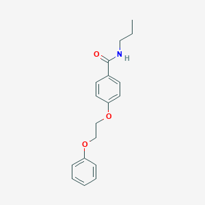 molecular formula C18H21NO3 B495897 4-(2-phenoxyethoxy)-N-propylbenzamide 
