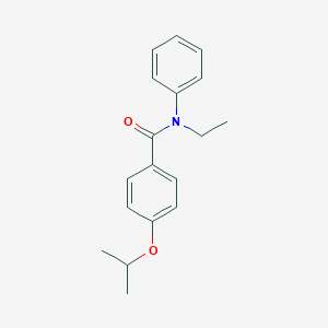 molecular formula C18H21NO2 B495901 N-ethyl-4-isopropoxy-N-phenylbenzamide 