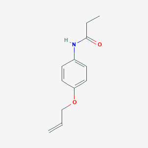 molecular formula C12H15NO2 B495902 N-[4-(allyloxy)phenyl]propanamide 