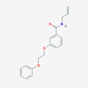 molecular formula C18H19NO3 B495906 N-allyl-3-(2-phenoxyethoxy)benzamide 