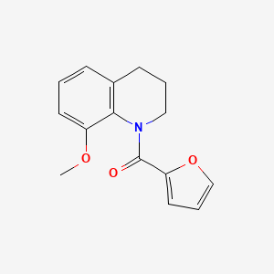 molecular formula C15H15NO3 B4959063 1-(2-furoyl)-8-methoxy-1,2,3,4-tetrahydroquinoline 