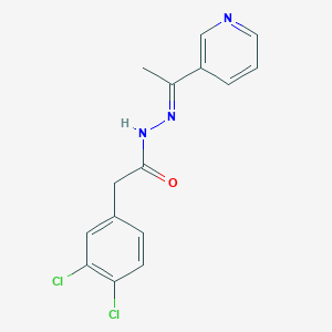 molecular formula C15H13Cl2N3O B4959070 2-(3,4-dichlorophenyl)-N'-[1-(3-pyridinyl)ethylidene]acetohydrazide 