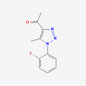 1-[1-(2-fluorophenyl)-5-methyl-1H-1,2,3-triazol-4-yl]ethanone