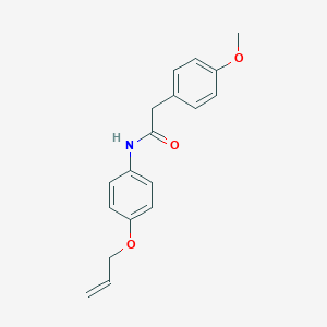 molecular formula C18H19NO3 B495910 N-[4-(allyloxy)phenyl]-2-(4-methoxyphenyl)acetamide 
