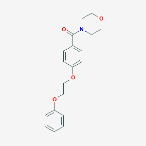 molecular formula C19H21NO4 B495911 4-[4-(2-Phenoxyethoxy)benzoyl]morpholine 