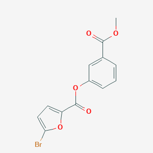 molecular formula C13H9BrO5 B495913 3-(Methoxycarbonyl)phenyl 5-bromo-2-furoate 