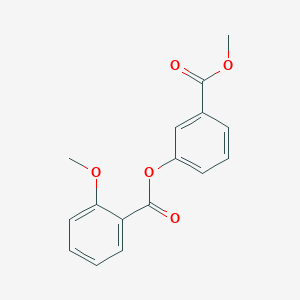 molecular formula C16H14O5 B495917 3-(Methoxycarbonyl)phenyl 2-methoxybenzoate 