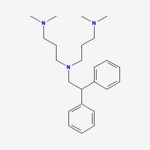 molecular formula C24H37N3 B4959177 N-[3-(dimethylamino)propyl]-N-(2,2-diphenylethyl)-N',N'-dimethyl-1,3-propanediamine 
