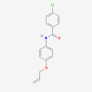 molecular formula C16H14ClNO2 B495918 N-[4-(allyloxy)phenyl]-4-chlorobenzamide 