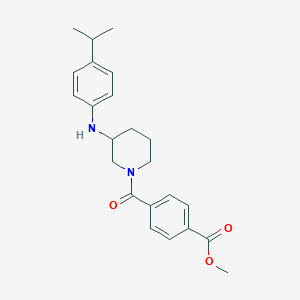 molecular formula C23H28N2O3 B4959187 methyl 4-({3-[(4-isopropylphenyl)amino]-1-piperidinyl}carbonyl)benzoate 