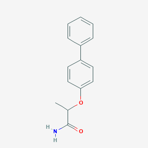 molecular formula C15H15NO2 B495919 2-(Biphenyl-4-yloxy)propanamide 