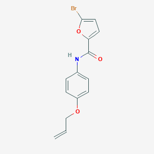 molecular formula C14H12BrNO3 B495920 N-[4-(allyloxy)phenyl]-5-bromo-2-furamide 