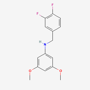 molecular formula C15H15F2NO2 B4959248 (3,4-difluorobenzyl)(3,5-dimethoxyphenyl)amine 
