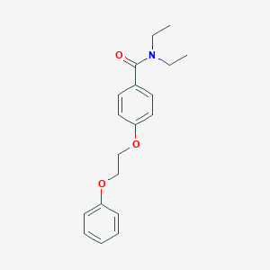 molecular formula C19H23NO3 B495925 N,N-diethyl-4-(2-phenoxyethoxy)benzamide 