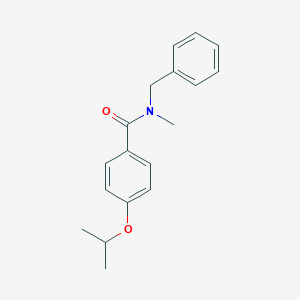 molecular formula C18H21NO2 B495926 N-benzyl-4-isopropoxy-N-methylbenzamide 
