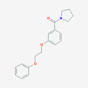 molecular formula C19H21NO3 B495928 1-[3-(2-Phenoxyethoxy)benzoyl]pyrrolidine 