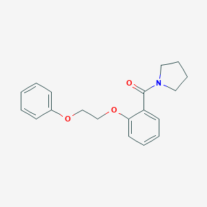molecular formula C19H21NO3 B495929 1-[2-(2-Phenoxyethoxy)benzoyl]pyrrolidine 