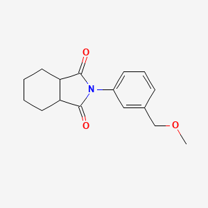 molecular formula C16H19NO3 B4959305 2-[3-(methoxymethyl)phenyl]hexahydro-1H-isoindole-1,3(2H)-dione 