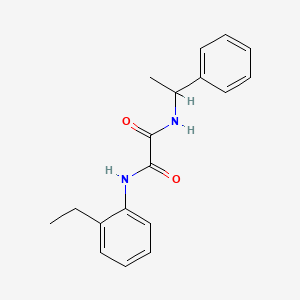 molecular formula C18H20N2O2 B4959316 N-(2-ethylphenyl)-N'-(1-phenylethyl)ethanediamide 