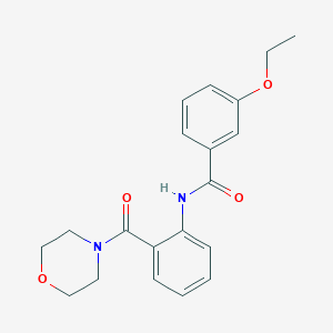 molecular formula C20H22N2O4 B495932 3-ethoxy-N-[2-(morpholin-4-ylcarbonyl)phenyl]benzamide 