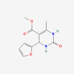 molecular formula C11H12N2O4 B4959320 methyl 4-(2-furyl)-6-methyl-2-oxo-1,2,3,4-tetrahydro-5-pyrimidinecarboxylate 