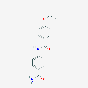 molecular formula C17H18N2O3 B495933 4-[(4-Propan-2-yloxybenzoyl)amino]benzamide CAS No. 880592-33-6