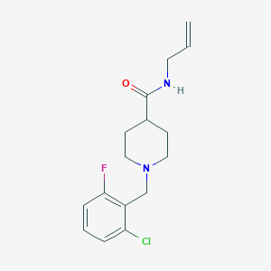 molecular formula C16H20ClFN2O B4959331 N-allyl-1-(2-chloro-6-fluorobenzyl)-4-piperidinecarboxamide 