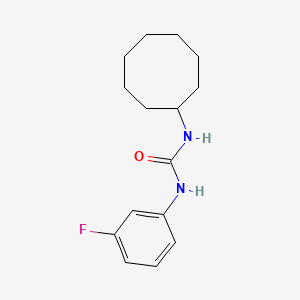 molecular formula C15H21FN2O B4959337 N-cyclooctyl-N'-(3-fluorophenyl)urea 