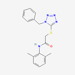 molecular formula C18H19N5OS B4959357 2-[(1-benzyl-1H-tetrazol-5-yl)thio]-N-(2,6-dimethylphenyl)acetamide 