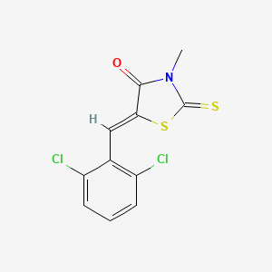 molecular formula C11H7Cl2NOS2 B4959369 5-(2,6-dichlorobenzylidene)-3-methyl-2-thioxo-1,3-thiazolidin-4-one 