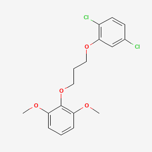 molecular formula C17H18Cl2O4 B4959394 2-[3-(2,5-dichlorophenoxy)propoxy]-1,3-dimethoxybenzene 