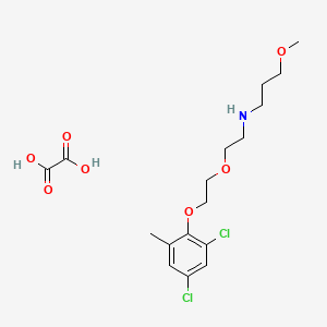molecular formula C17H25Cl2NO7 B4959416 N-{2-[2-(2,4-dichloro-6-methylphenoxy)ethoxy]ethyl}-3-methoxy-1-propanamine oxalate 
