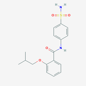 molecular formula C17H20N2O4S B495943 2-(2-methylpropoxy)-N-(4-sulfamoylphenyl)benzamide 