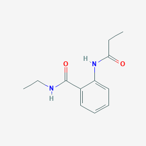molecular formula C12H16N2O2 B495946 N-ethyl-2-(propanoylamino)benzamide 