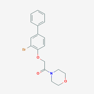 molecular formula C18H18BrNO3 B495949 2-[(3-Bromobiphenyl-4-yl)oxy]-1-(morpholin-4-yl)ethanone 