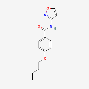 molecular formula C14H16N2O3 B4959512 4-butoxy-N-3-isoxazolylbenzamide 