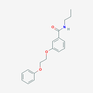 molecular formula C18H21NO3 B495953 3-(2-phenoxyethoxy)-N-propylbenzamide 