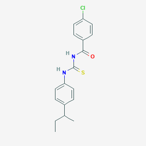 molecular formula C18H19ClN2OS B4959566 N-{[(4-sec-butylphenyl)amino]carbonothioyl}-4-chlorobenzamide 