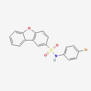 molecular formula C18H12BrNO3S B4959569 N-(4-bromophenyl)dibenzo[b,d]furan-2-sulfonamide 