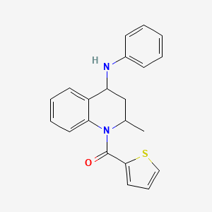 molecular formula C21H20N2OS B4959573 2-methyl-N-phenyl-1-(2-thienylcarbonyl)-1,2,3,4-tetrahydro-4-quinolinamine 