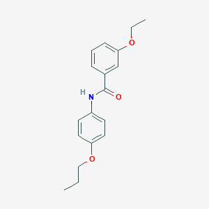 molecular formula C18H21NO3 B495959 3-ethoxy-N-(4-propoxyphenyl)benzamide 