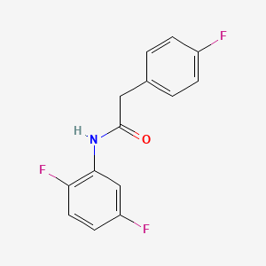 molecular formula C14H10F3NO B4959620 N-(2,5-difluorophenyl)-2-(4-fluorophenyl)acetamide 
