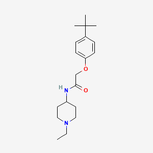 molecular formula C19H30N2O2 B4959676 2-(4-tert-butylphenoxy)-N-(1-ethyl-4-piperidinyl)acetamide 