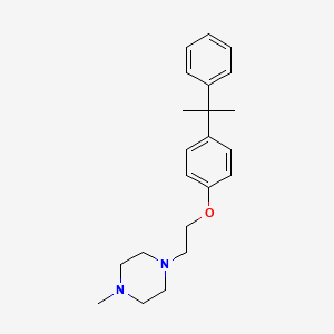 molecular formula C22H30N2O B4959695 1-methyl-4-{2-[4-(1-methyl-1-phenylethyl)phenoxy]ethyl}piperazine 