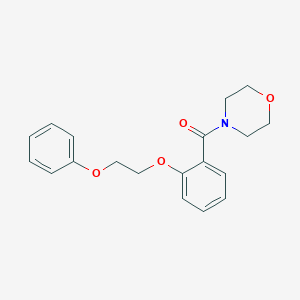 molecular formula C19H21NO4 B495970 4-[2-(2-Phenoxyethoxy)benzoyl]morpholine CAS No. 881575-74-2