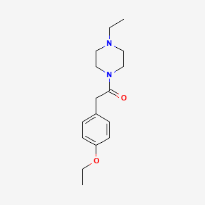 molecular formula C16H24N2O2 B4959708 1-[(4-ethoxyphenyl)acetyl]-4-ethylpiperazine 