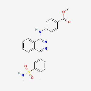 molecular formula C24H22N4O4S B4959711 methyl 4-[(4-{4-methyl-3-[(methylamino)sulfonyl]phenyl}-1-phthalazinyl)amino]benzoate 