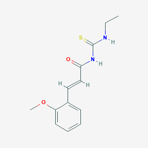 molecular formula C13H16N2O2S B495974 N-ethyl-N'-[3-(2-methoxyphenyl)acryloyl]thiourea 